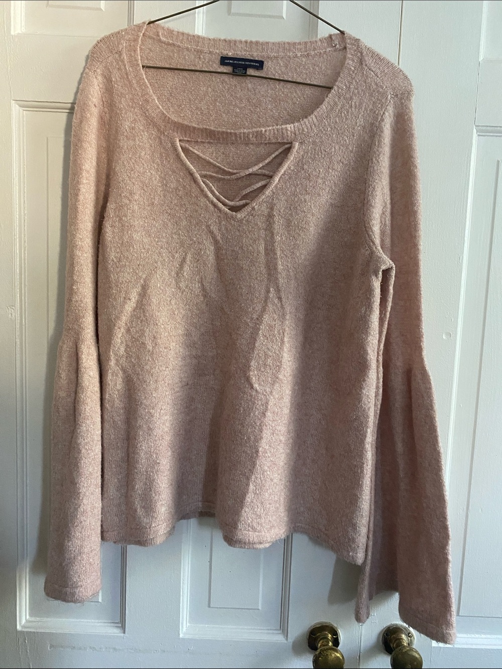 American Eagle Outfitters Soft Blush Pink Knit Sweater